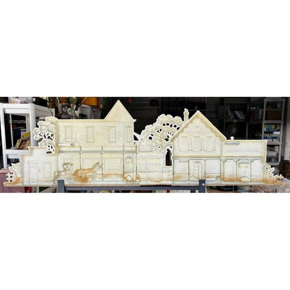 VTG Burwood Products Co. #1331 Western Frontier Town 53” Wall Plaque 3D MCMLXXV - Picture 3 of 4